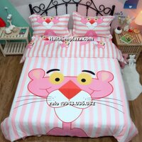 Chăn ga gối trẻ em hình báo hồng pink panther