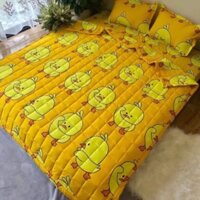 chăn ga gối vịt vàng hè