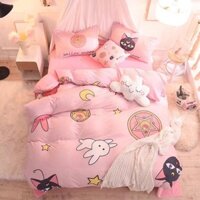 Chăn ga nhung cao cấp pink panther