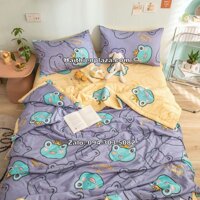 Chăn ga trẻ em hình ếch xanh dễ thương