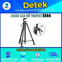 Chân giá đỡ chụp hình livestream tự sướng Tripod 3 chân 3366 CAO 140CM giao MÀU NGẪU NHIÊN