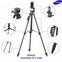 Chân Giá Đỡ Máy Ảnh Tripod YunTeng VCT 5208 Cao 1m25