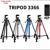 Chân giá/ Tripod điện thoại và máy ảnh tặng kèm remote và kẹp điện thoại