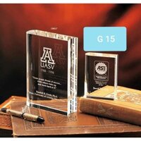 Chặn giấy pha lê hình quyển sách- Quà tặng thầy cô- Quà tặng tốt nghiệp ý nghĩa