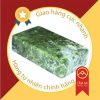 Chặn giấy viết thư pháp, mực tàu, bằng đá thiên nhiên màu xanh ngọc. mang nét cổ. Cẩm AN