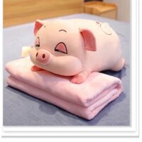 Chăn gối 2in1 hình heo mắt hiếp