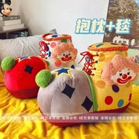 Chăn gối đa năng dày dạn cho điều hòa, chăn ngủ văn phòng, đệm xe, có thể gập lại 2 trong 1