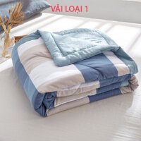 Chăn hè chần bông đắp 2 mặt - mền ngủ cotton 1.6x2m