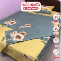 (Chăn hè, chăn đông) Vỏ chăn trần bông, vỏ bọc  mền lồng được ruột - Có khoá kéo [Hoa Hướng Dương]
