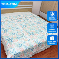 Chăn hè Cotton mền mịn viền ren mát kích thước 2m x 2m2