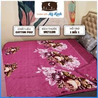 Chăn hè Cotton Poly trần bông 3 lớp hình Trà Hồng siêu nhẹ thấm hút mồ hôi tốt kích thước 1m7x2m ( Ảnh thật shop)- CH04