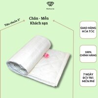Chăn hè khách sạn Riotex, mền chần bông nhà nghỉ và khách sạn, chăn cotton trắng vải cvc T300 chần gòn tấm 150g