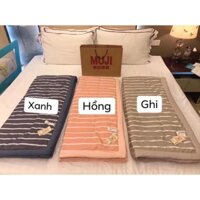 CHĂN HÈ THU MUJI LOẠI MỚI KẺ SỌC SANG ( KHO SỈ GIA DỤNG )