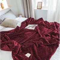 Chăn Hè Thu,Chăn Văn Phòng Nỉ Nhung Kẻ Tăm KT 2M x 2M3 LOẠI 1