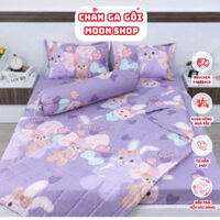 💟Chăn hè trần bông 1m7, mền hè thu mỏng có thể đắp văn phòng, chất liệu cotton poly thông thoáng - Thỏ Nơ Tím, Mickey...