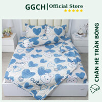 Chăn Hè Trần Bông 3 Lớp Mỏng Nhẹ, Mền hè chần bông Cotton poly Chất Vải Mềm (Ghi chú tên mẫu khi đặt đơn)