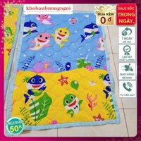 Chăn hè trần bông,Nệm ngủ văn phòng trải sàn,Đệm du lịch tiện lợi size 80x110cm,mẫu cá đại dương