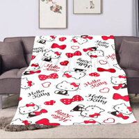Chăn Hello Kitty Chăn Nhẹ Siêu Mềm Nhung Giường Chăn Chăn Chăn Bền Đẹp Trang Trí Nhà Sofa Chăn