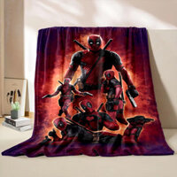Chăn in hình Marvel Deadpool thích hợp cho giường sofa phòng khách phòng ngủ điều hòa không khí chăn trang trí nhà cửa