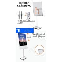 Chân Inox Đứng Menu ( dành cho tranh điện kính )