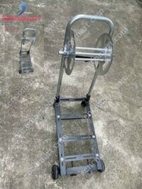 Chân kê đầu xịt rửa bánh xe tay đẩy có rulo cuốn dây nước CK-480