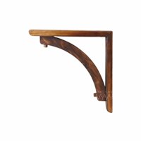 Chân kệ gỗ chữ treo tường 25CM màu rustic | Eke gỗ | Chân đỡ mặt kệ gỗ kiểu dáng Country