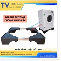 Chân Kệ Kê Máy Giặt Tủ Lạnh Đa Năng - Chân Đế Máy Sấy, Máy Rửa Bát Bê Tông Siêu Dày Chịu Tải 400 Kg