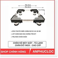 CHÂN KỆ MÁY GIẶT TỦ LẠNH TRỤ INOX CAO CẤP