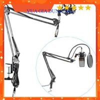 Chân Kẹp Mic Thu Âm Để Bàn - Giá Đỡ Mic Livestream, Chân Đỡ Mic