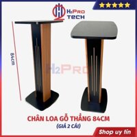 Chân Loa Gỗ Cao Cấp Bookshelf ( Giá 2 Cái ), Chân Loa Đứng Chịu Tải 60Kg, Gỗ MDF Cắt CNC, Bọc Vân Gỗ
