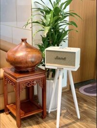 Chân loa Marshall Stand Decor- gỗ tần bì cao cấp 4 màu Đen, Nâu, Vàng, Trắng - Hàng chính hãng  - TRẮNG - Stanmore