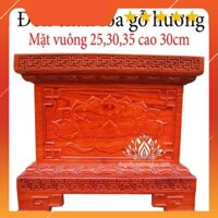 Chân loa sen,Kỷ hoa sen,Đế vuông gỗ hương cao cấp sang trọng