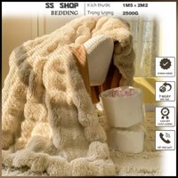 CHĂN LÔNG CHỒN, CHĂN HỒ LY CAO CẤP 2.5KG, CHĂN CAO CẤP, chất lượng hàng đầu siêu mướt mềm mịn ấm áp