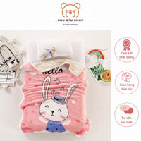 Chăn lông cừu cho bé đi học , chăn mùa đông kích thước 1mx1m4 nhiều mẫu