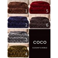 Chăn Lông Cừu COCO Nhật Bản 3 Lớp 2m x 2,3m - Siêu Ấm, 4kg, Giặt Máy, Không Rụng Lông