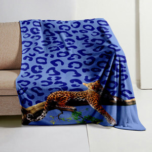 Chăn lông cừu đại hàn 2,2x2,4m (mẫu da báo)