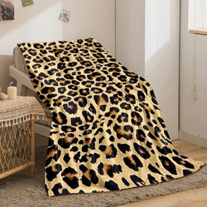 Chăn lông cừu đại hàn 2,2x2,4m (mẫu da báo)