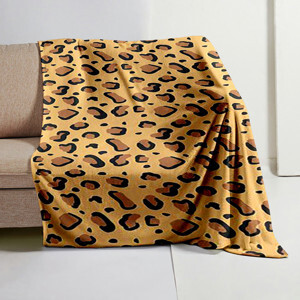 Chăn lông cừu đại hàn 2,2x2,4m (mẫu da báo)