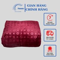 Chăn lông cừu đại hàn LV, chăn lông cừu nhân tạo kích thước 2mx2m2