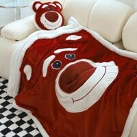 Chăn lông cừu Disney cho bé kích thước 1m2 x 1m5 kèm gối trang trí