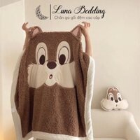 Chăn Lông Cừu Disney KT 1m5x2m Nặng 1.5 Kg Tặng Kèm Gối Bông Cùng Bộ  Disney Bedding