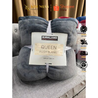 Chăn lông cừu KIRKLAND Queen Plush Blanket kích thước 200 x 230cm Nhập Khẩu của bề mặt lông mềm mịn làm ấm nhanh