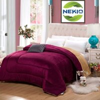 Chăn Lông Cừu Nekio Nhật Bản 2mx2m3 siêu ấm, siêu nhẹ