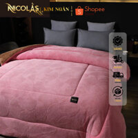 Chăn lông cừu NICOLAS sợ lông mềm mịn nhẹ siêu ấm siêu êm không gây kích ứng da thiết kế sang-sin-mịn-hiện đại MSPMACA