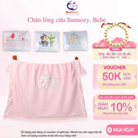 Chăn lông cừu Sunnozy, Bebe kích thước 90x120cm cho bé, chăn đông mềm mịn