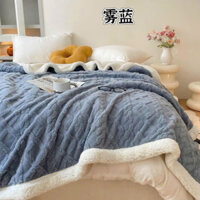 Chăn Lông Cừu Tafurong Chất Siêu Mềm Mịn - Chăn Len Lông Cừu Mông Cổ Cao Cấp Chỉ 1 Kích Thước 2mx2m2