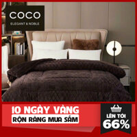 Chăn Lông Cừu Thương Hiệu Coco Elegant & Noble, Chăn Lông Cừu Coco Kích Thước 2Mx2M3, Chăn Lông Cừu Mềm Mịn Cao Cấp
