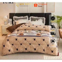 Chăn lông cừu yuki cao cấp, Chăn lông đại hàn siêu ấm kt 2mx2m2 cấu tạo lông cừu mềm mịn Tặng Kèm Túi Xách | KIM NGÂN