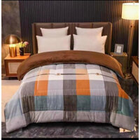 Chăn Lông Cừu YUKI (Hàng Loại 1) Siêu Ấm Mền Nỉ YUKI Dày Mịn, Kèm Túi Xách, Kích Thước 2mx2m3, Nặng 4kg - Hàng Xuất Nhật