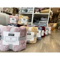 Chăn lông cừu Yuki nhập khẩu cao cấp 2 lớp siêu ấm (Size 2m x 2m3 Nhiều màu)